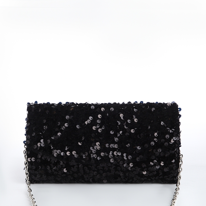 Сумка-клатч на магните, цвет чёрный