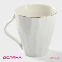 Кружка фарфоровая Доляна «Млечный путь», 300 мл, цвет белый в крапинку Кружка фарфоровая Доляна «Млечный путь», 300 мл, цвет белый в крапинку