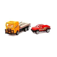 Грузовик инерционный «Эвакуатор» с машиной, цвета МИКС. Грузовик инерционный «Эвакуатор» с машиной, цвета МИКС.