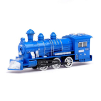 Поезд инерционный &laquo;Паровоз&raquo;, цвета МИКС