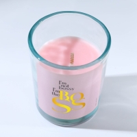 Свеча в стакане &laquo;Boss&raquo;, кофе, высота 6 см