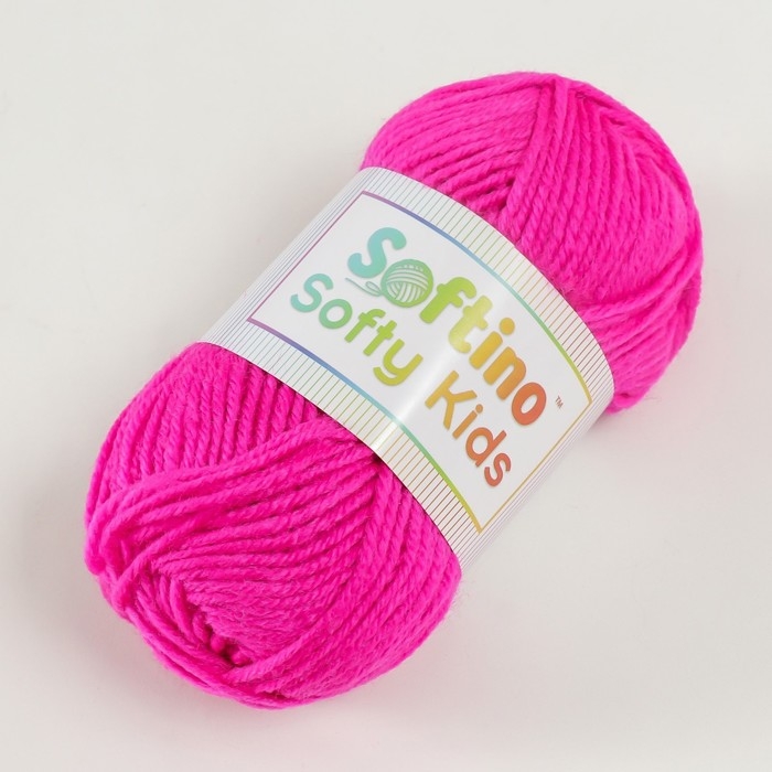 Пряжа 100% акрил "Softy Kids" 90м &plusmn;5м 50 гр цвет 12 тёплый розовый