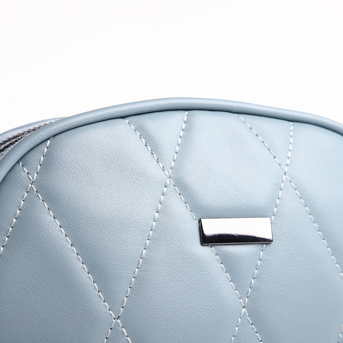 Сумка женская кросс-боди на молнии, цвет серо-голубой Сумка женская кросс-боди на молнии, цвет серо-голубой