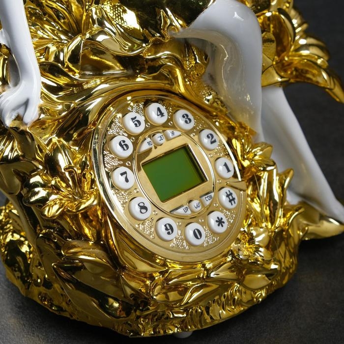 Ретро-телефон Ретро-телефон "Девушка и лилия"