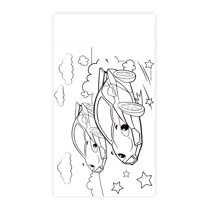 Аппликация стикерами &laquo;Крутая тачка&raquo;, набор для творчества, стикерная мозаика