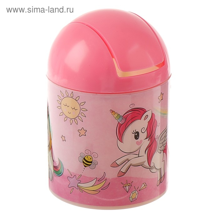 Набор настольный детский "Единорог" (подставка+2 карандаша+линейка+точилка+ластик+ блокнот 8 листов+ножницы)