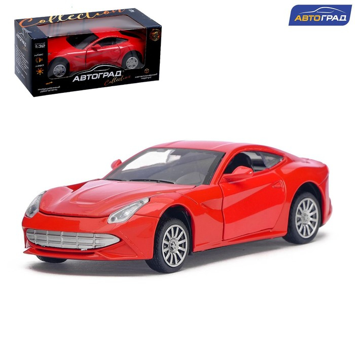 Машина металлическая «Спорткар», инерционная, свет и звук, масштаб 1:30 Машина металлическая «Спорткар», инерционная, свет и звук, масштаб 1:30