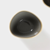 Набор банок керамических для сыпучих продуктов на подставке SL Home &laquo;Стоун форест&raquo;, 4 предмета: 3 банки 350 мл, подставка 34&times;10 см