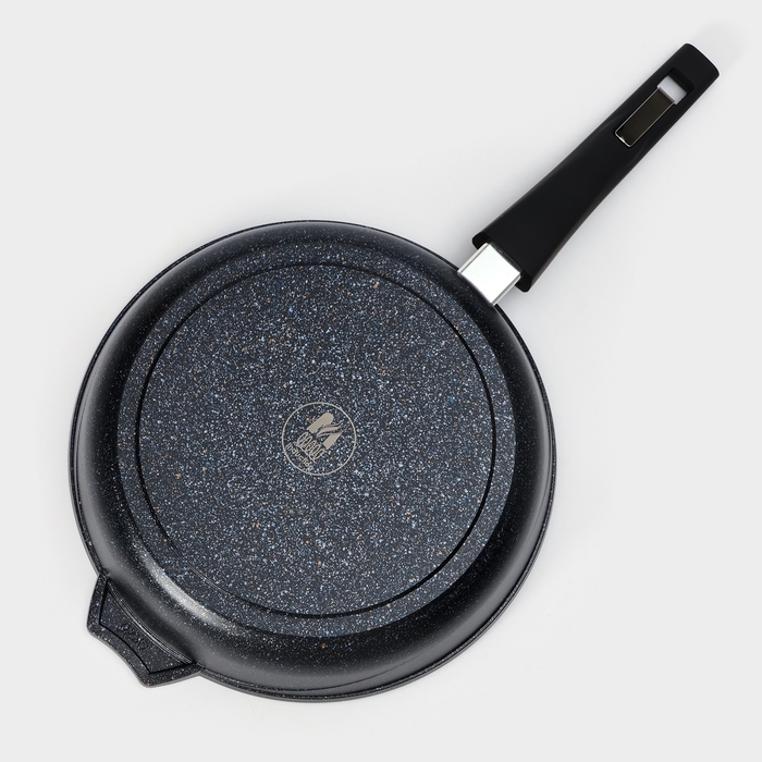Сковорода &laquo;Гранит Star&raquo; Induction Pro, d=26 см, съёмная ручка, индукция, тёмно-синий