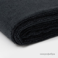 Тряпка для пола Raccoon, 220 г/м&sup2;, 60&times;80 см, микрофибра, ультразвуковая обработка края, 2 шт, цвет черный