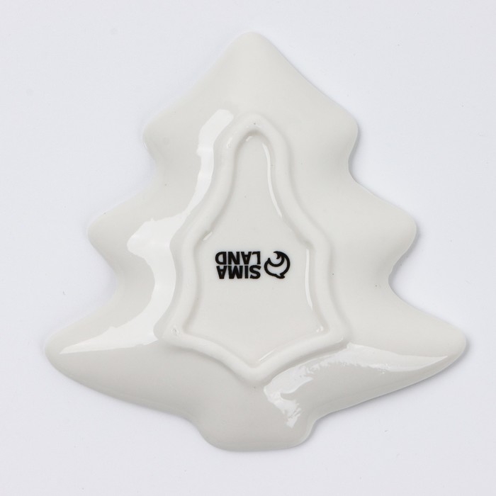 Новый год. Подставка под чайный пакетик &laquo;Зимний лес&raquo;, 8.7 х 8.5 см