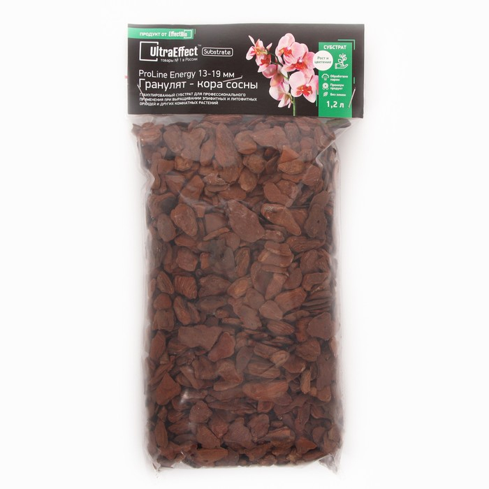 Гранулят из сосновой коры UltraEffect Pro Line Energy, 13-19 mm, 1,2 л Гранулят из сосновой коры UltraEffect Pro Line Energy, 13-19 mm, 1,2 л