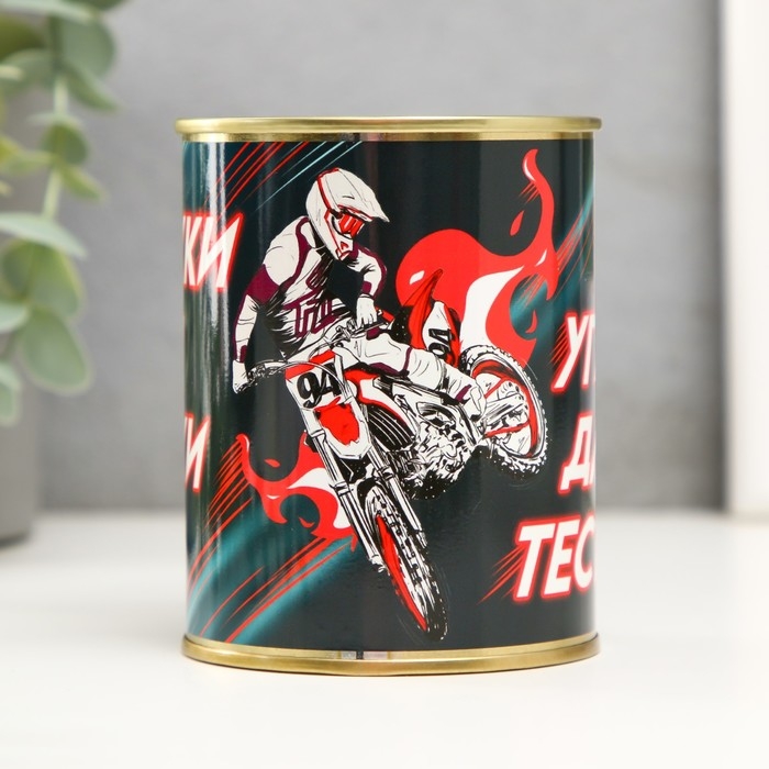 Копилка-банка металл Копилка-банка металл "Прыжки для галочки, углы для теста"