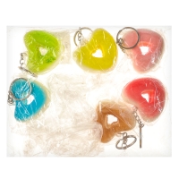 Мялка-сквиш &laquo;Сердечко&raquo;, на брелоке, цвета МИКС