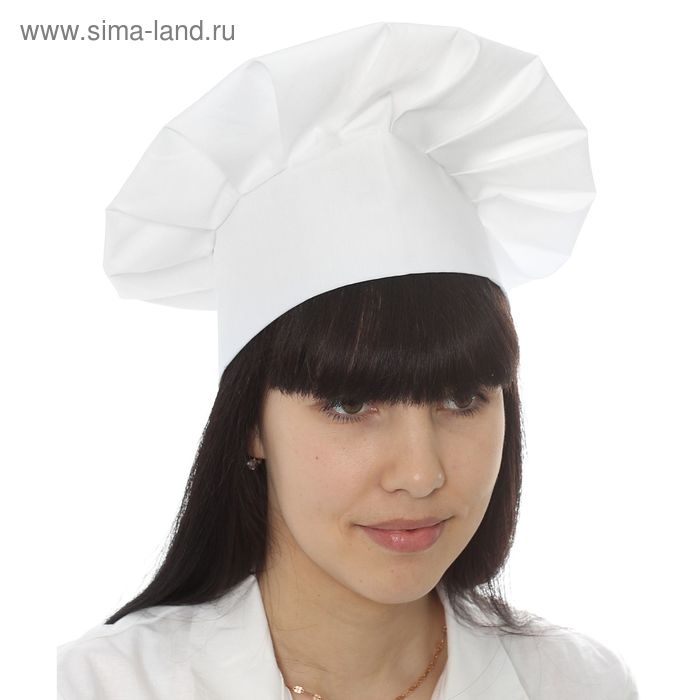 Колпак повара, р. 58 х 60 см, цвет белый Колпак повара, р. 58 х 60 см, цвет белый