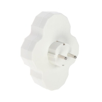 Разветвитель, 4 розетки, 16А, с з/к, белый Разветвитель, 4 розетки, 16А, с з/к, белый