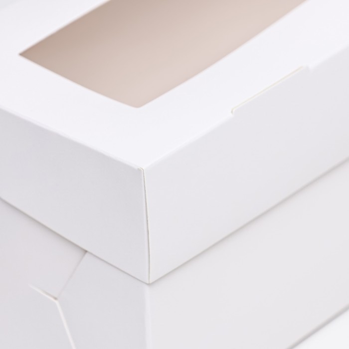 Коробка для 3 капкейка с окном, целлюлоза, 25 х 10 х 10 см Коробка для 3 капкейка с окном, целлюлоза, 25 х 10 х 10 см