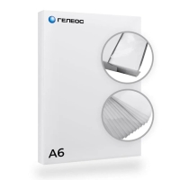 Пленка для ламинирования A6 111х154 мм, 75 мкм, 100 штук, глянцевые, Гелеос