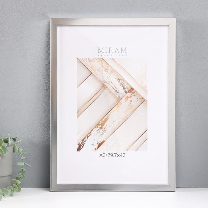 Фоторамка пластик Gallery 29,7х42 см, (A3) 641822, серебро(пластиковый экран) Фоторамка пластик Gallery 29,7х42 см, (A3) 641822, серебро(пластиковый экран)