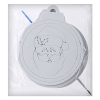 Ёлочное украшение под раскраску «Лицо» 4 шт., кисть Ёлочное украшение под раскраску «Лицо» 4 шт., кисть