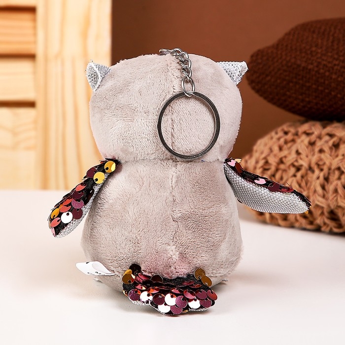 Мягкая игрушка &laquo;Сова&raquo;, на брелоке, 10 см, цвета МИКС