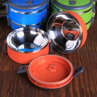 Ланч - бокс «Приятного аппетита», 2 отделения по 500 мл, 13х17 см, МИКС Ланч - бокс «Приятного аппетита», 2 отделения по 500 мл, 13х17 см, МИКС