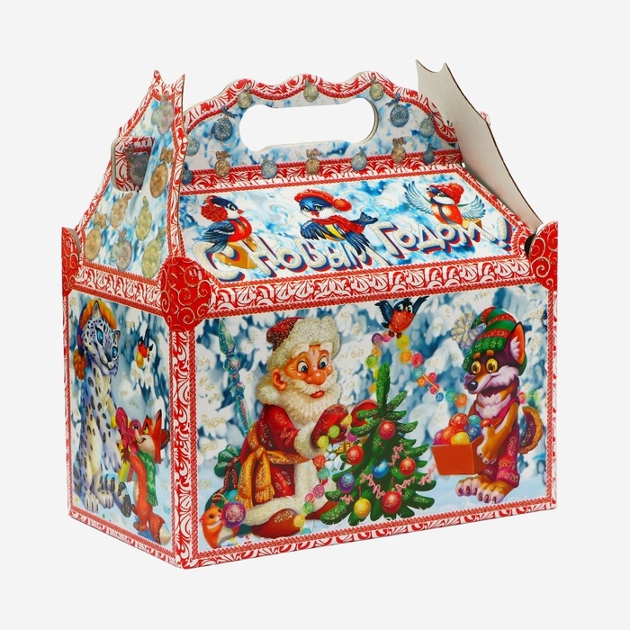 Новый год. Подарочная коробка новогодняя Ларец Новый год. Подарочная коробка новогодняя Ларец "Приключения начинаются" 21,2 х 12,3 х 22,6 см.