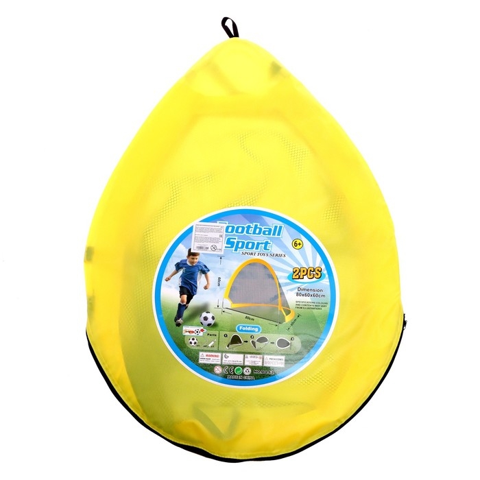 Набор для футбола &laquo;Любитель&raquo;, 80х60х60 см, 2 ворот, мяч, насос