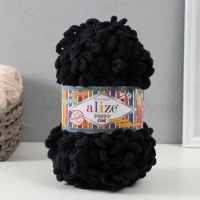 Пряжа "Puffy fine" 100% микрополиэстер 14,5м/100г (60 черный) Пряжа "Puffy fine" 100% микрополиэстер 14,5м/100г (60 черный)
