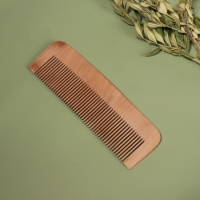 Расчёска - гребень, 16,5 &times; 5 см, цвет &laquo;тёмное дерево&raquo;