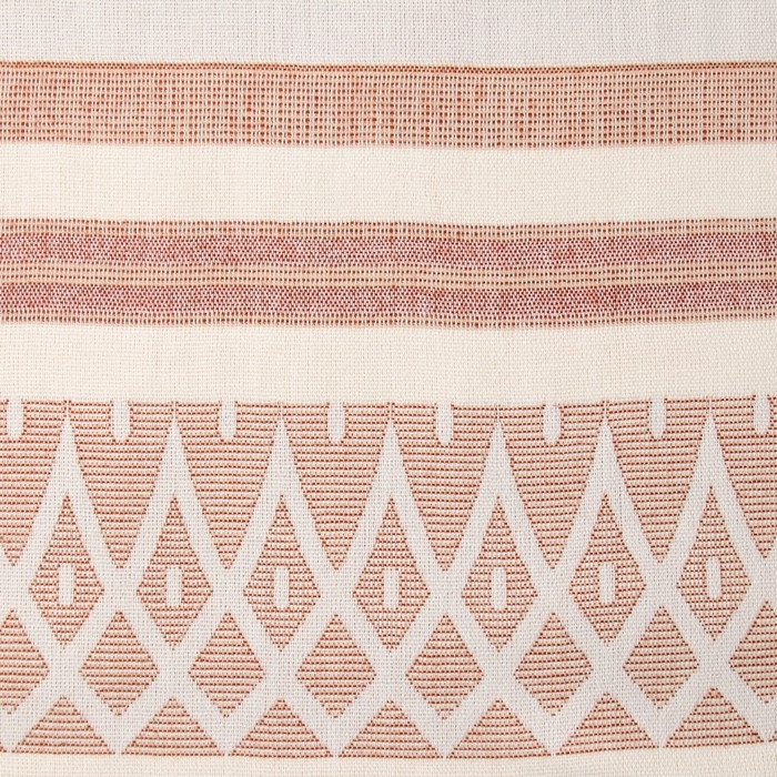 Плед Орнамент 150х200 см, бел/беж/тер, шерсть 40%, пан 35%, пэ 20%, кашемир 5%