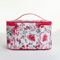 Косметичка на молнии, цвет белый/розовый Косметичка на молнии, цвет белый/розовый