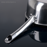 Ковш из нержавеющей стали &laquo;Гретель&raquo;, 1,75 л, 17&times;9 см, металлическая ручка, цвет серебряный