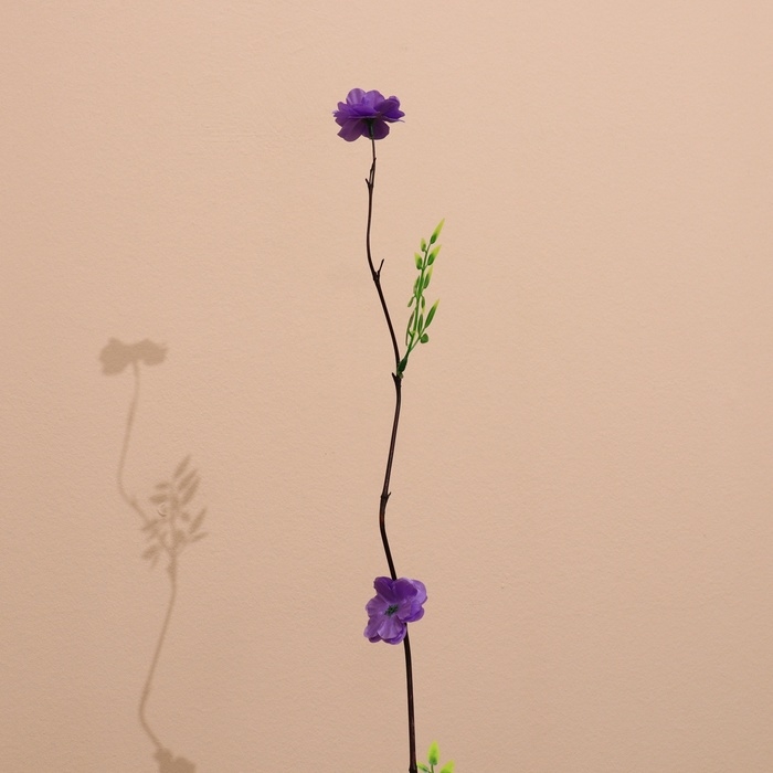 Интерьерный декор из бамбука, цветы пластик 200 см сиреневый