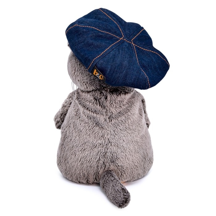Мягкая игрушка «Басик в джинсовой кепке», 19 см Мягкая игрушка «Басик в джинсовой кепке», 19 см
