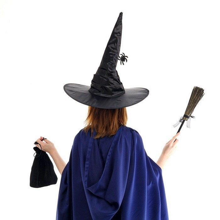 Карнавальный набор &laquo;Магия&raquo;, шляпа чёрная, метла, мешок