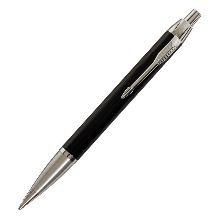 Ручка подарочная шариковая, в кожзам футляре, автоматическая, ПБ IM, корпус чёрный/серебро Ручка подарочная шариковая, в кожзам футляре, автоматическая, ПБ IM, корпус чёрный/серебро