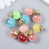 Подвеска для творчества пластик "Шар - микробисер" набор 10 шт МИКС 2,1х1,6х1,6 см Подвеска для творчества пластик "Шар - микробисер" набор 10 шт МИКС 2,1х1,6х1,6 см