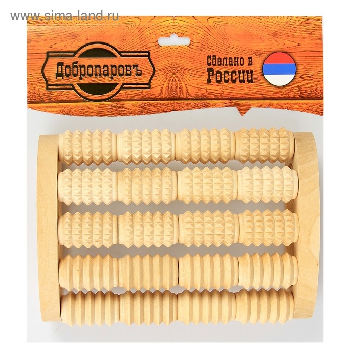 Массажер банный для спины Массажер банный для спины "Добропаровъ" роликовый, комбинированный