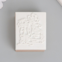 Печать дерево, резина "Цветы в бокале" 5х4х2,5 см Печать дерево, резина "Цветы в бокале" 5х4х2,5 см