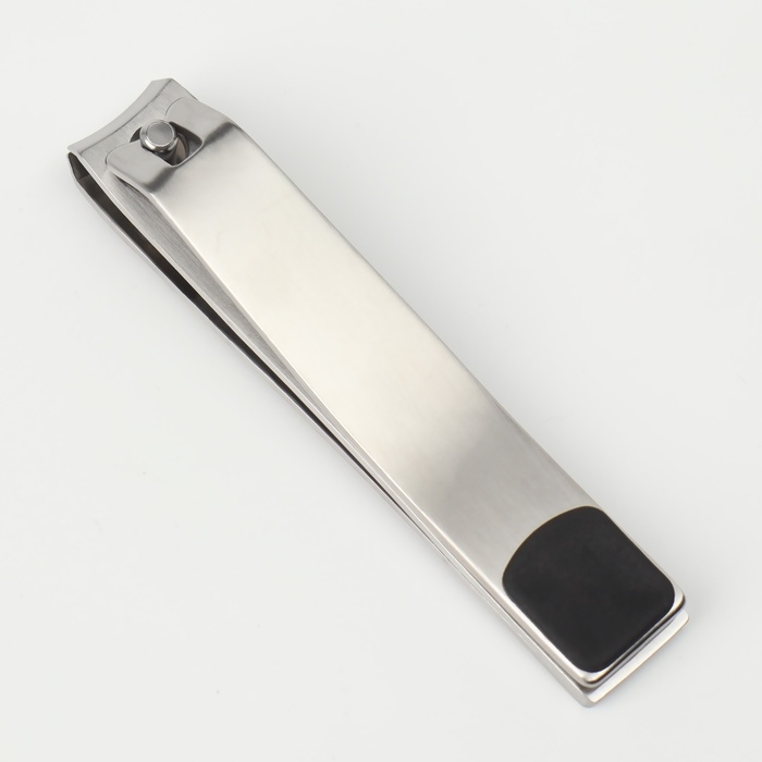 Кусачки-книпсер педикюрные, 9 см, прорезиненная ручка, цвет чёрный/серебристый Кусачки-книпсер педикюрные, 9 см, прорезиненная ручка, цвет чёрный/серебристый