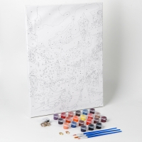 Картина по номерам с подрамником и гирляндой &laquo;Вечер в Венеции&raquo;, 30 х 40 см