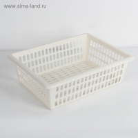 Корзина для хранения, 40&times;30&times;13 см, цвет МИКС