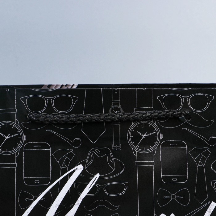 Пакет подарочный ламинированный горизонтальный, упаковка, &laquo;23 февраля&raquo;, MS 23 х 18 х 8 см