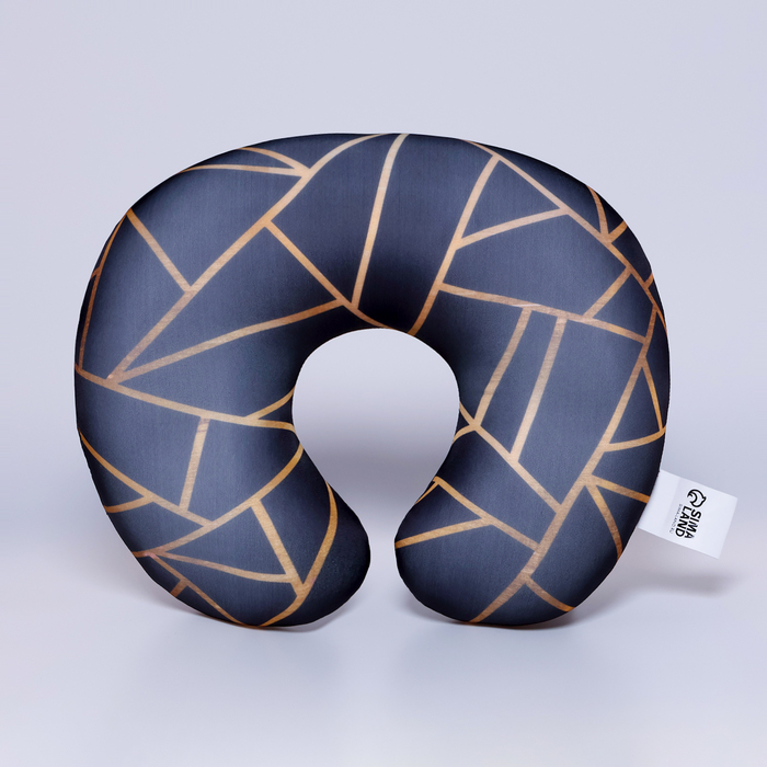 Подушка для путешествий антистресс &laquo;Золото на чёрном&raquo;