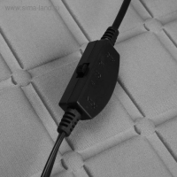 Накидка с подогревом TORSO, 12 В, регулятор, 95&times;50 см, провод 130 см, серый