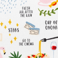 Набор кухонных полотенец Доляна &laquo;Рецепты счастья&raquo;, 35х60 см-2шт, 100% хлопок