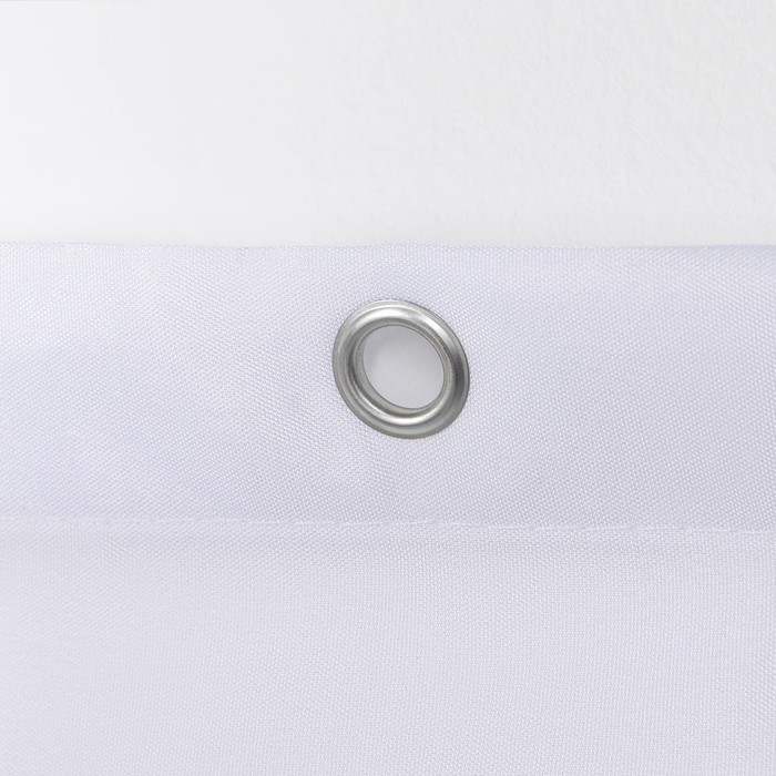 Штора для ванны Доляна &laquo;Моно&raquo; с люверсами, 180&times;180 см