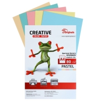 Бумага цветная А4, 50 листов CREATIVE Пастель, 5 цветов, 80 г/м2 Бумага цветная А4, 50 листов CREATIVE Пастель, 5 цветов, 80 г/м2