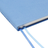 Еженедельник датированный 2025 года, 181х127 мм, 64 листа ESCALADA, мягкая обложка из искусственной кожи, блинтовое тиснение, кремовый блок 70 г/м&sup2;, голубой